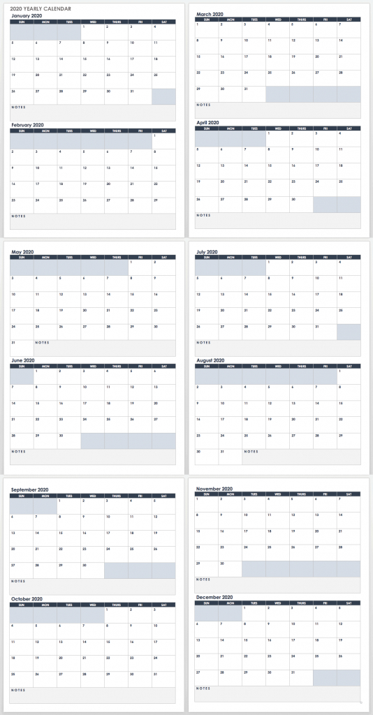 Free Google Calendar Templates Smartsheet 10000 Year Calendar