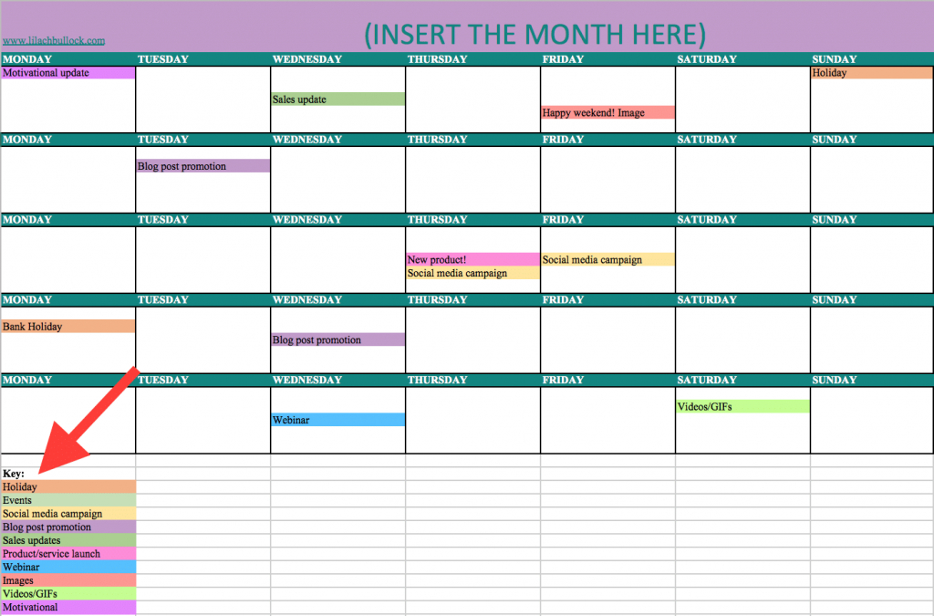how to create a social media calendar free template free create a calendar template