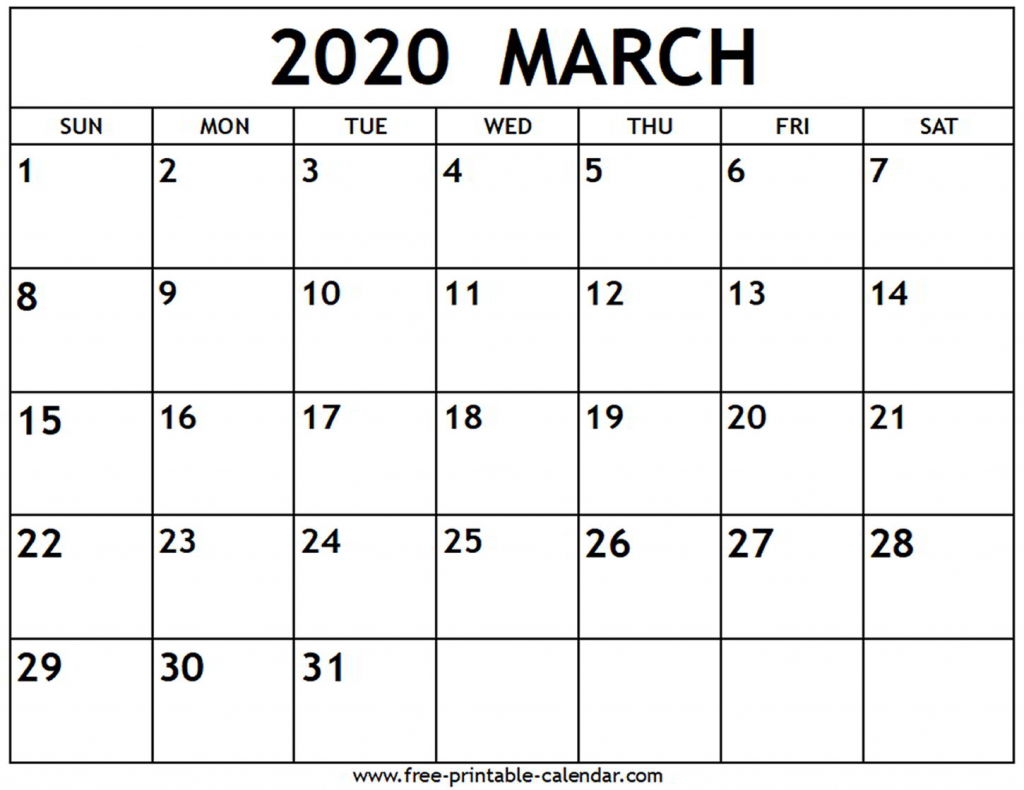 march 2020 calendar free printable calendar free printable 2020 calendars with lines