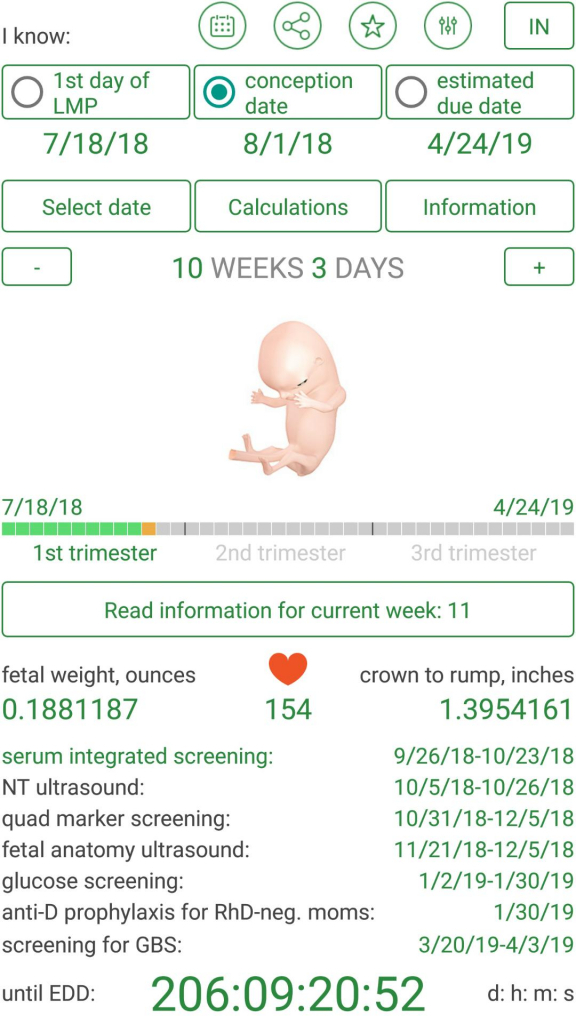 Pregnancy Due Date Calculator And Calendar For Android Apk Ivf Calendar Due Date