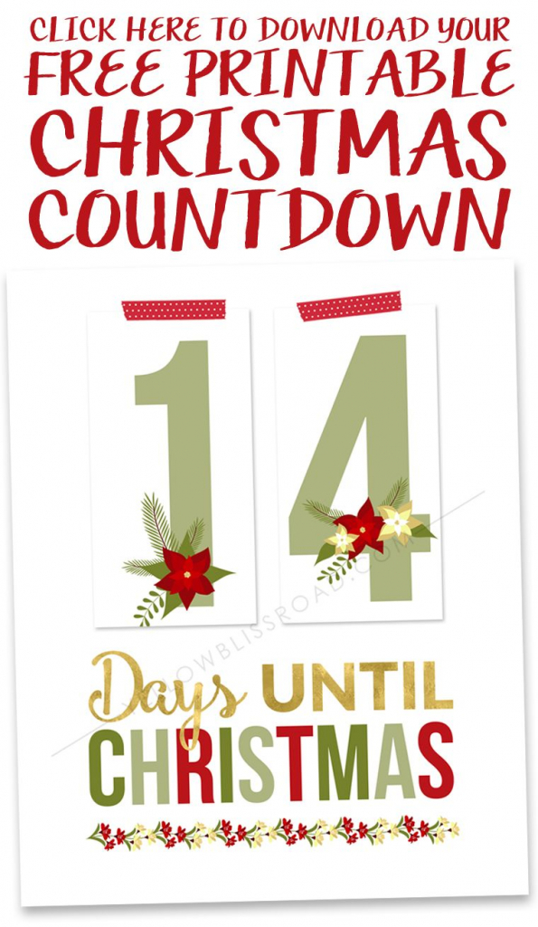 Free Printable Christmas Countdown Calendar Pdf - Calendar ...