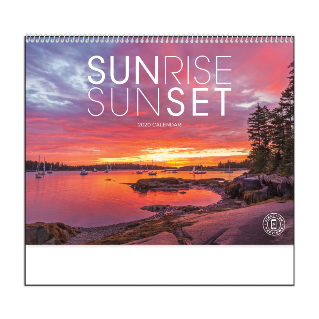 2020 sunrise sunset calendar 11 x 19 imprinted spiral sunrise sunset calendar 2020