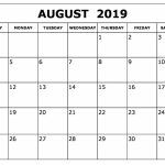 August Calendar 2019 Waterproof In 2019 Printable Blank Free Printable Calendars 2020 Waterproof