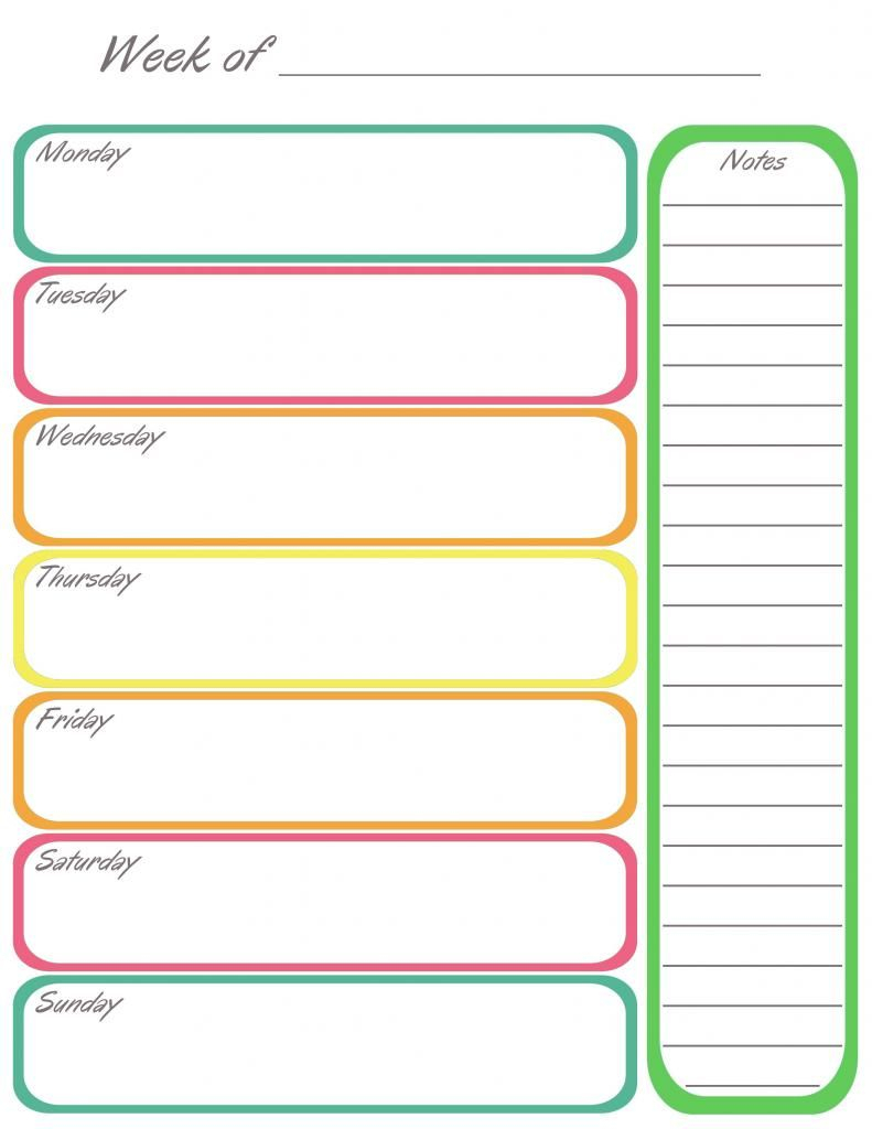 Home Management Binder Weekly Calendar Planning And Time Week At A Time Calendar