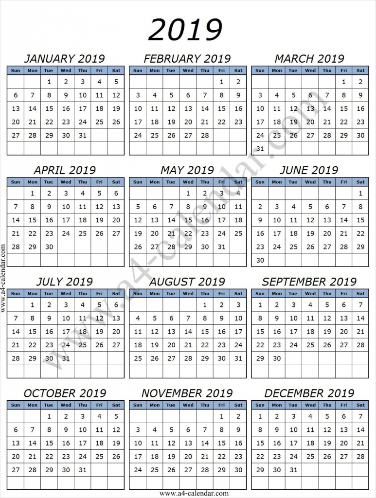 Printable 2019 Calendar Month With Lines Printable Calendar With 9 Lines