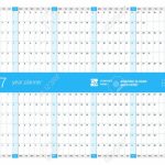 Yearly Wall Calendar Planner Template For 2017 Year Vector Design Print Template Week Starts Monday 10 000 Year Calendar Printable