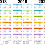 2019 Yearly Calendar Free Download Printable Calendar 3 Year Calendar Template