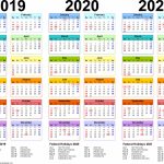 3 Year Calendar Printable 2019 2020 2021 For All Ages For Images Of 3 Year Calendars