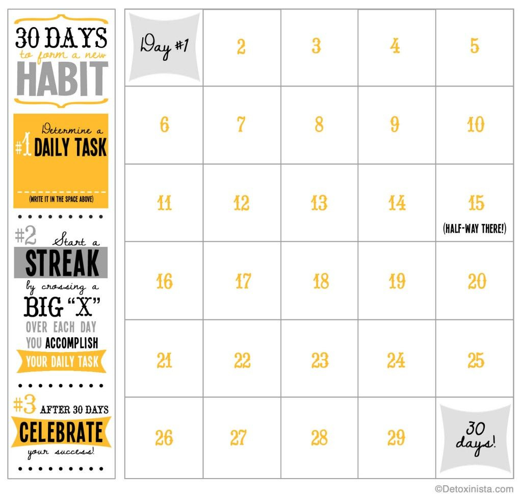 30 day printable calendar workout calendar goal calendar a blank 30 day calender form