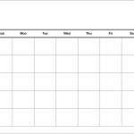 7 Day Calendar Template Weekly Calendar Template Print Black Out Schedule For Vacation