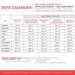 Appellate Division First Department 2019 Term Calendar 2nd Department Appellate Division Calendar