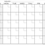 Blank Monthly Calendar Printable 85 X 11 Monthly 8.5 By 11 Printable Generic Calender