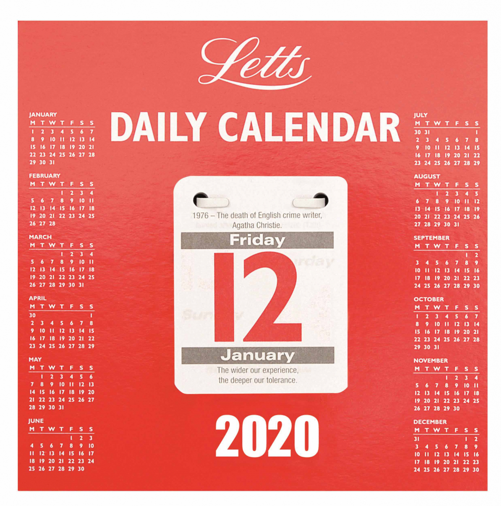 Daily Tear Off Desk Calendar 2020 Calendar Club Uk 12 Days Of Christmas Calendar With Tear Off