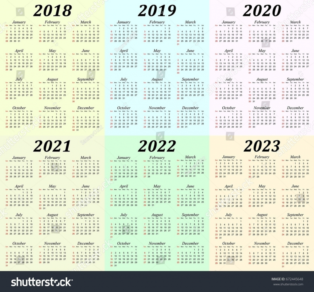 exemplary 5 year calendar printable mini calendar template calander next 10 years