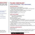 First Department 2020 Calendar Record Press 2nd Department Appellate Division Calendar