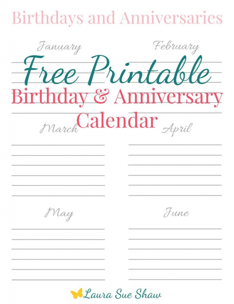 free printable birthday anniversary calendar birthday birthday anniversary calendar