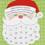 Free Printable Santa Claus Beard Countdown Calendar Printable Xmas Countdown Calendar