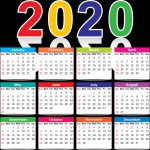 Full Page Yearly Calendar 2020 Printable Cute Excel Set Microsoft Works Calendar 2020