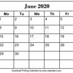 Homepage 2020 Calendar June 2020 Blank Calendar 8 5 X 11 June 2020 Prinatable Calendar