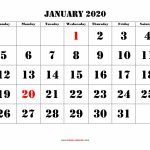 January 2020 Calendar Word Monthly Calendar Template Printable Countdown Calendar To 12th July