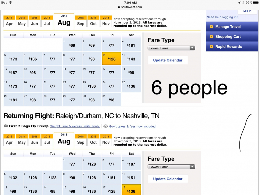 low fare calendar varies based on of people flyertalk southwest low fare calendar
