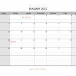 Monthly 2019 Calendar Free Printable With Grid Lines Calendars With Lines