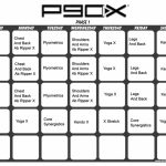 P90x Workout Schedule Health And Fitness Training P90x P90x Workout Schedule Calendar Printable