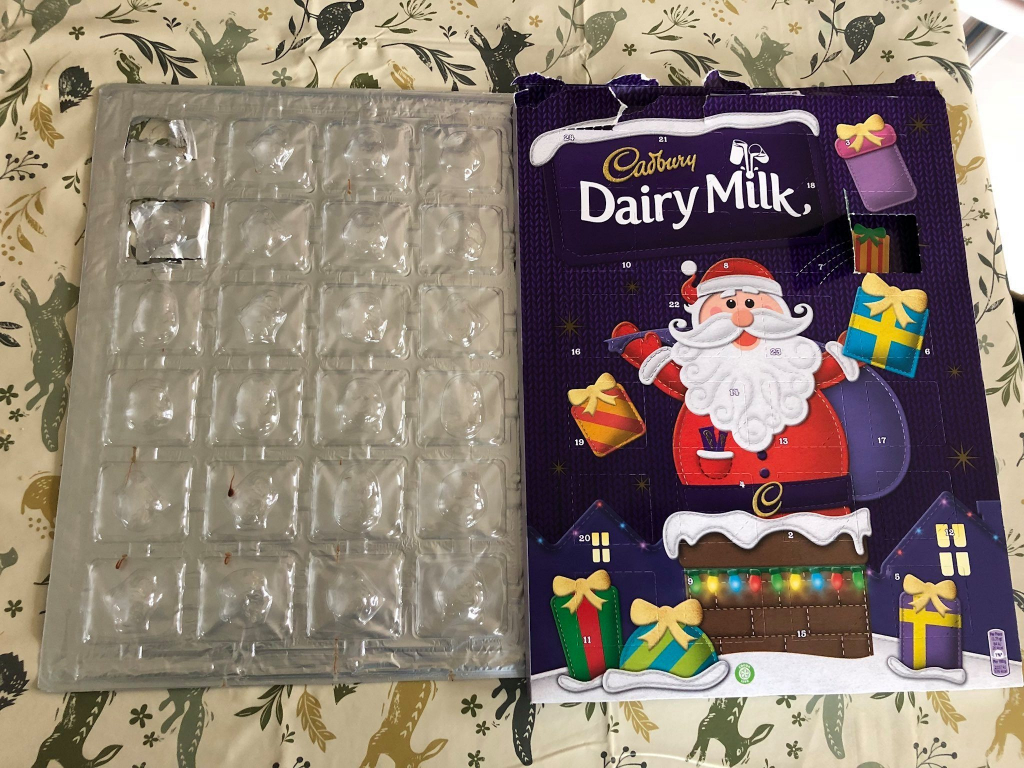 Parents Say Kids Are In Tears After Opening Empty Cadbury 12 Days Of Christmas Calendar With Tear Off