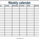 Printable Weekly Calendar With Time Slots Printable Weekly Print 6 Week Calendar