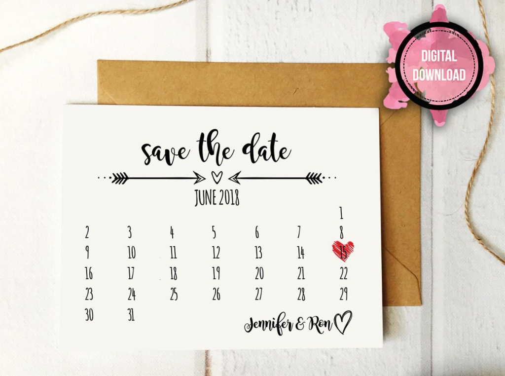 rustic save the date template download wedding calendar save the date calendar template 2020