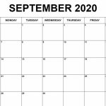 September 2020 Calendar September Calendar Monthly 2020 Counting Calendar Days