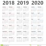 Yearly Wall Calendar Planner For Next 3 Years 2018 To 2020 Calendar Images For The Next 7 Years