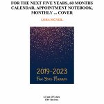 2019 2023 Five Year Planner Monthly Schedule Organizer Five Year Planner Calendar