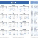 2019 Calendar Templates And Images Holiday Calendar Next Five Years