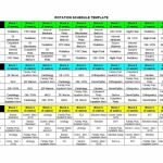 50 Free Rotating Schedule Templates For Your Company 24 Hours Calendar Schedule For Month Of August