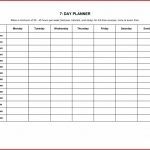 7 Day Planner Template Kinisrsd7 7 Day Weekly Calendar To Print
