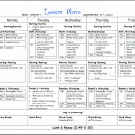 First Week Lesson Plans First Grade Lesson Plan Examples Of Calendar Lesson Plans