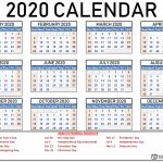 Free Printable 2020 Calendar 123calendars Printable Wallet Size Callendar 2020 1