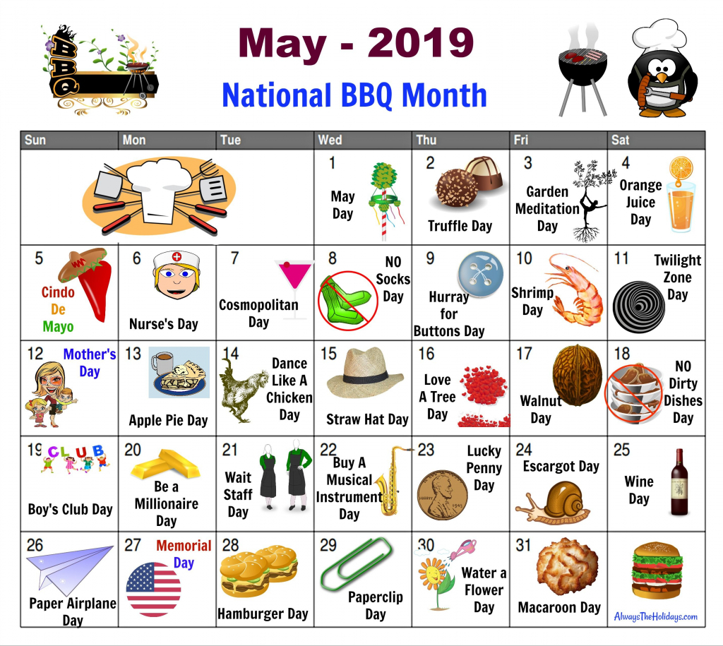 may national days calendar free printable find out all national calendar day
