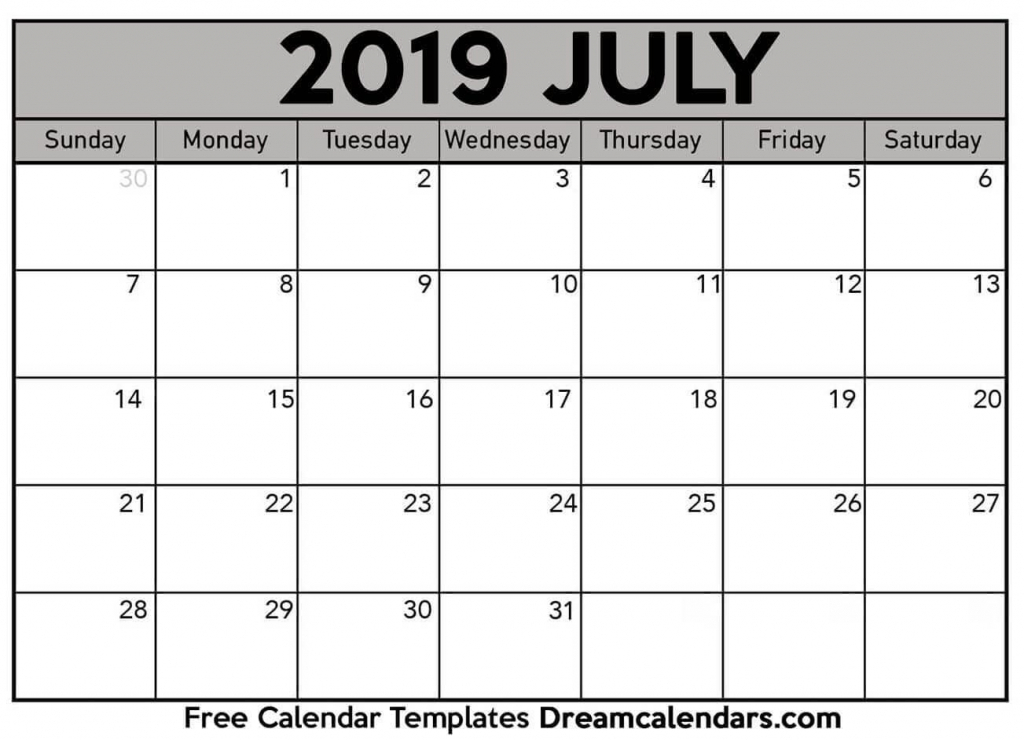 Mix Free July 2019 Printable Calendar Sunrise And Sunset Printable Calendar