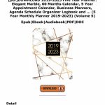 Pdfdownload 2019 2023 Five Year Planner Elegant Marble 60 Five Year Planner Calendar