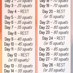 Printable 30 Day Squat Challenge That Are Unforgettable 30day Squat Challenge Printable
