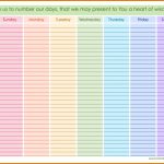 Printable Weekly Calendar With Hoursweekly Schedule Template Calendars With Hours