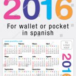 Useful Card Calendar Wallet Pocket Ready Stock Vector Full Calend Wallet Size