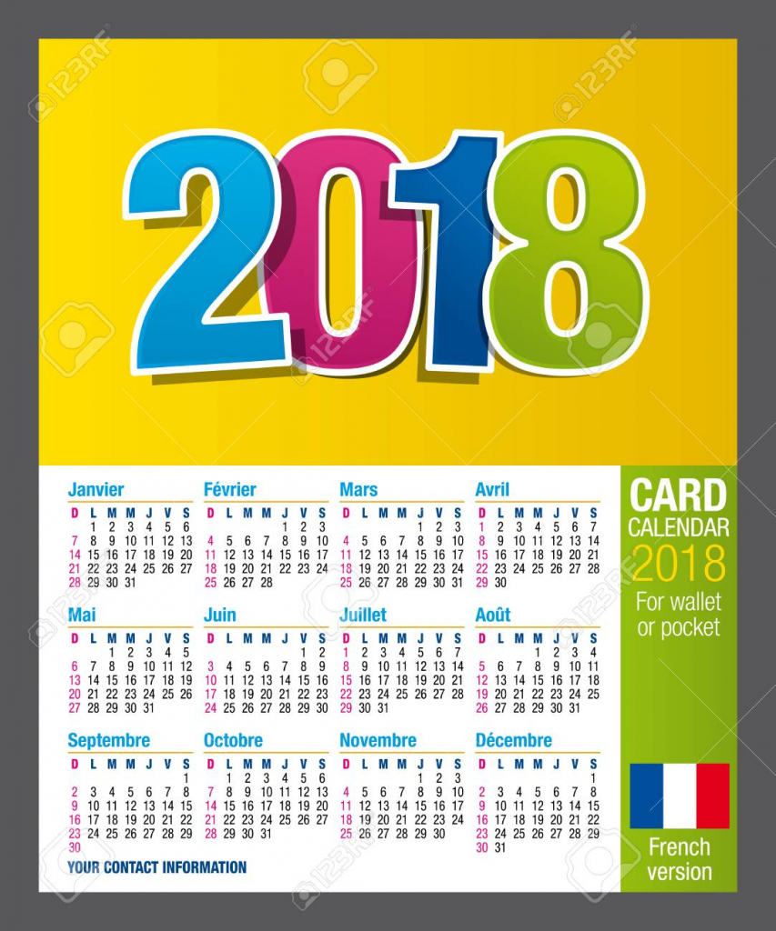useful two sided calendar calendar 2018 for wallet or pocket full calend wallet size