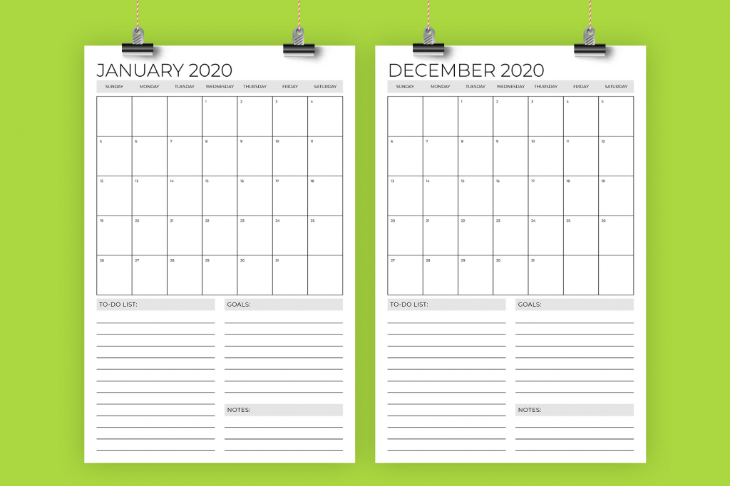vertical 11 x 17 inch 2020 calendar template running calendar template 2020 printable free