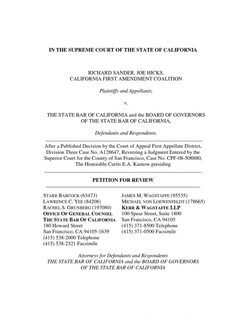 calamo state bar of california petition for review to district superior court query