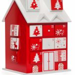 David Jones Christmas Shop Wooden Advent Calendar House Christmas Vacation Advent House Kit Printable