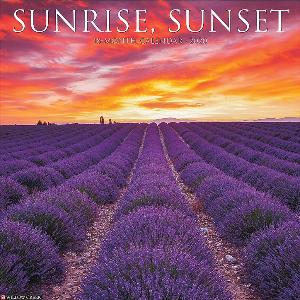 Details About Sunrise Sunset Wall Calendar Yearly Sunrise And Sunset Calendar