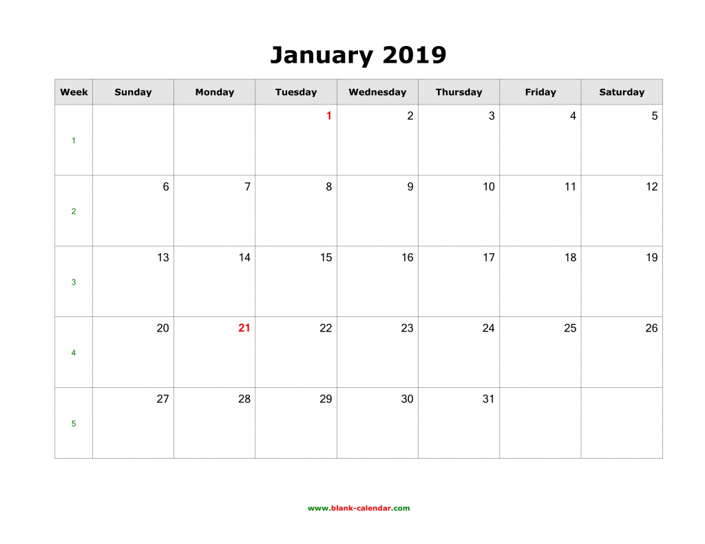 download blank calendar 2019 12 pages one month per page 1 month calendar